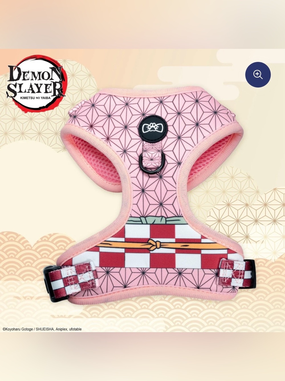 Nezuko Kamado Pet Harness Size XXS